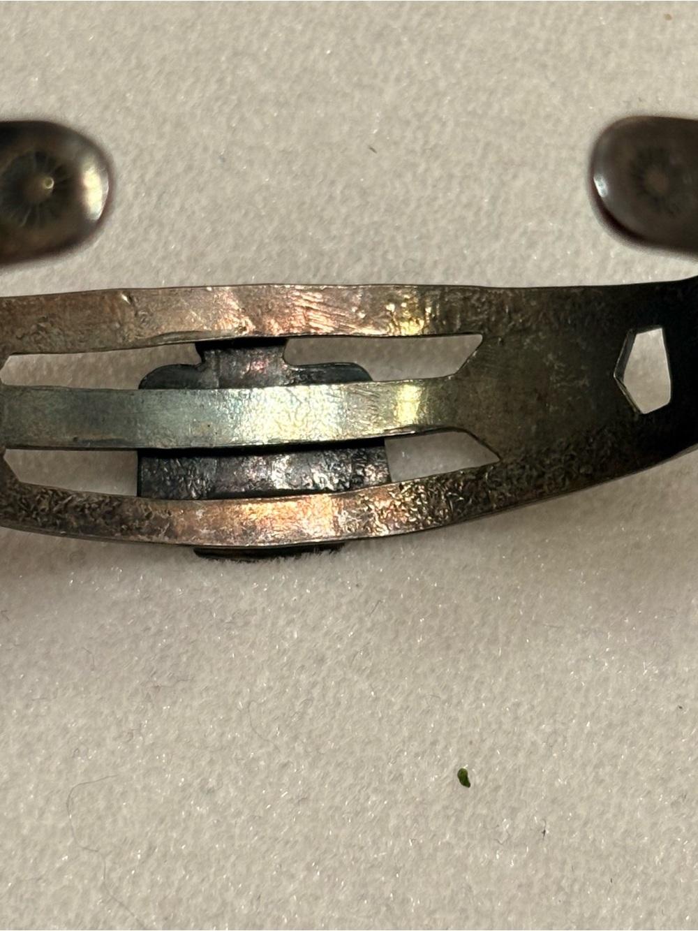 Vintage Southwestern Silver Tone Thunderbird Arrow Cuff Bracelet - Picture 7 of 15